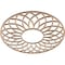 Ekena Millwork Cannes Wood Fretwork Pierced Ceiling Medallion, Alder, 16"OD x 5 1/2"ID x 1/4"T CMWP16X16X0250CNAL - alternate 3